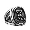 Fashion Vintage Stainless Steel Cross Rings for Men's Punk Creative Amulet Pentagram Ring Personality Jewelry Gift Wholesale