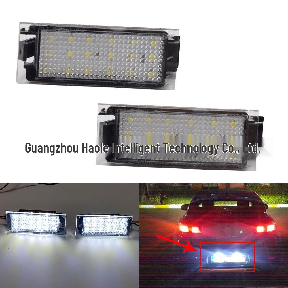 License Plate Light for Renault Megane, Laguna, Koleos, and Clio Tailgate