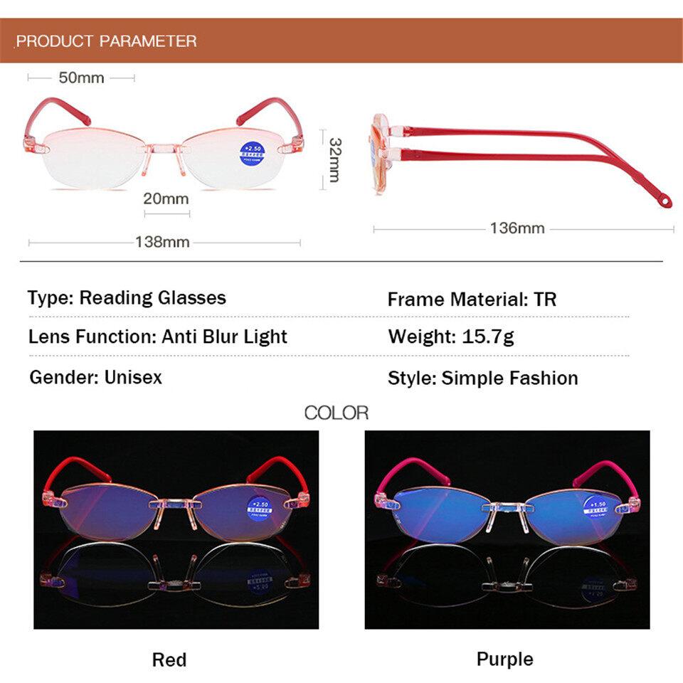 Reading Glasses for Women Anti Radiation with Grade Anti Blue Light Hyperopia Magnifier Glasses + 1.0+ 1.5+ 2.0+ 2.5+ 3.0+ 3.5+ 4.0