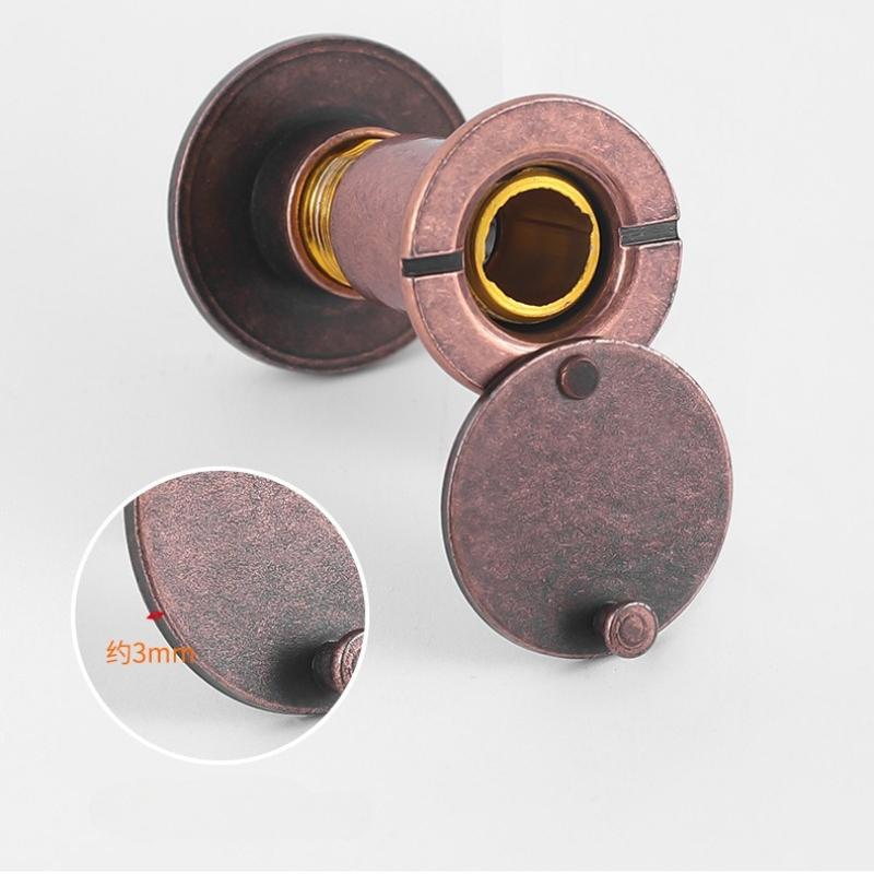 1Pc Anti-theft Door Cat's Eye, Door Mirror High Definition Glass Lens 200 Degrees Wide Angle Anti-skid Anti-rotation Hotel Door Universal Hotel Door