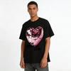 The Breakup Club Cracked Heart Print Top Trendy Casual T-shirt For Heartbreak Emotional Resonance Pure cotton T-shirt