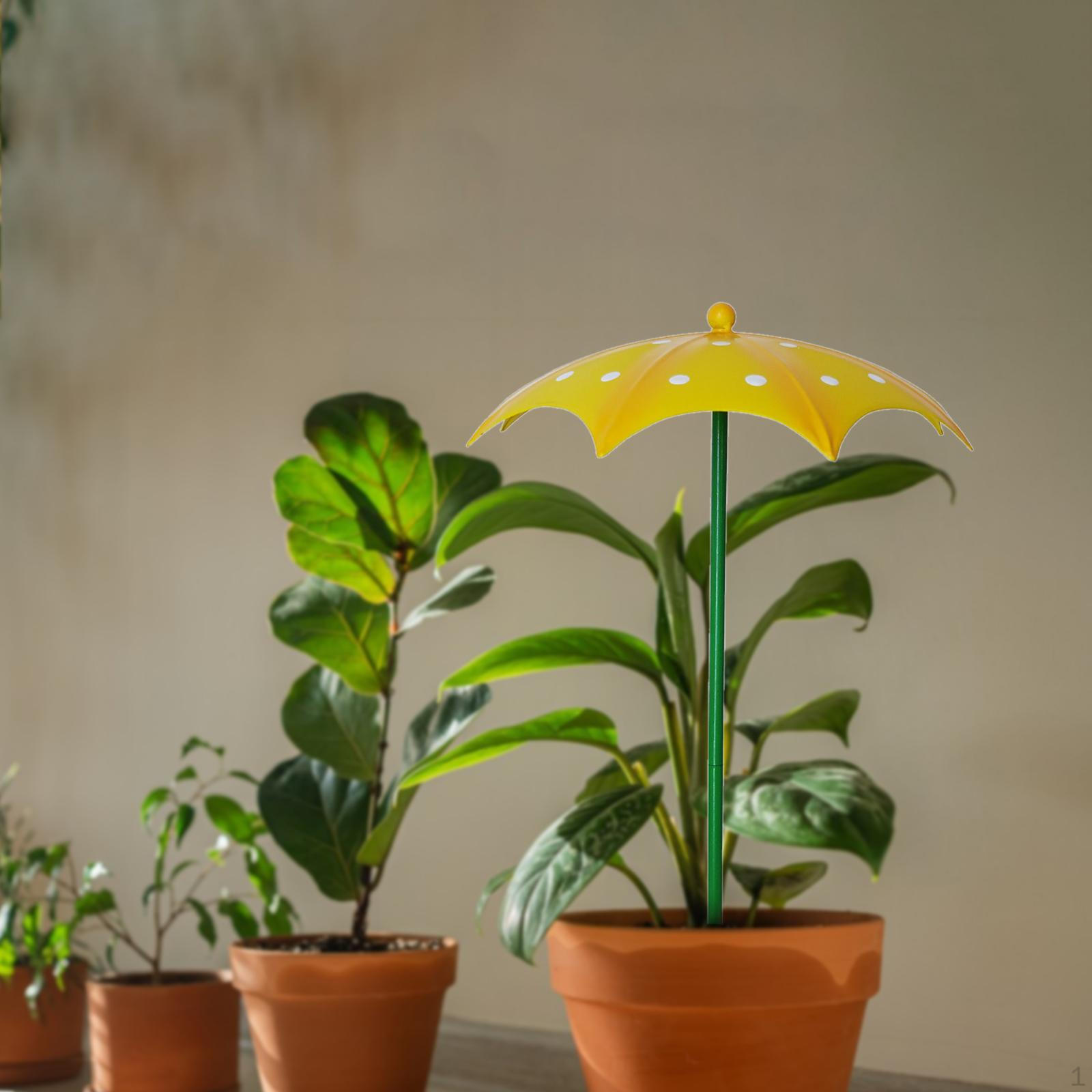 

Plant Umbrella with Stake Reusable Canopy Convenient Flower Pot Decor for Balcony Patio Lawn Porch