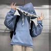 Pullover Hooded Sweatshirts Long Sleeve Shark Hat Sweater Fleece Shark Hoodies  Women Man
