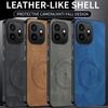 Luxury Leather Texture Wireless Charging Magnetic Case For OnePlus 15T OnePlus15T 5G ShockProof Phone Cover