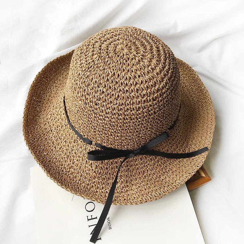 Grass hat woman small fresh beach sun 