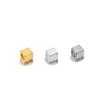 100pcs/lot 2 mm High Quality Copper Spacer Bead Square Loose Beads Big Hole for Jewelry Making Bracelet DIY Accessories supplies