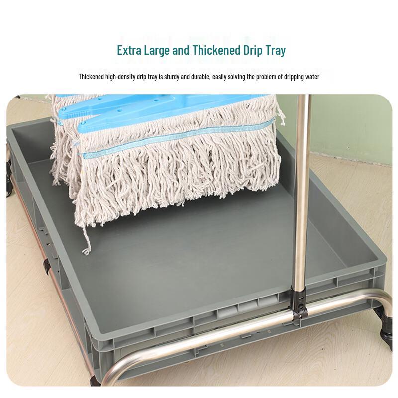 Longdai Stainless Steel Mop & Cleaning Tool Storage Rack
