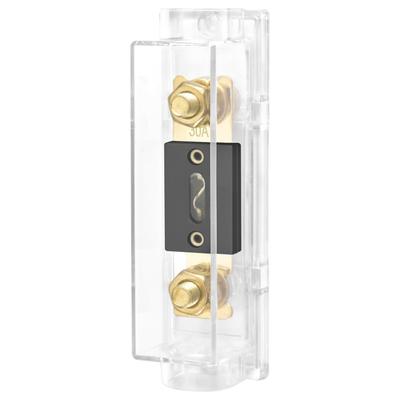 Araba 30A ANL Sigorta Tutucu ANL Sigorta ile Araba Motosiklet Ses Subwoofer Malzemeleri Altın Rengi 1 Adet