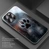 Water droplet dog footprint phone case suitable for iPhone 17 16 15 14 13 12 11 Pro/Max/Plus anti drop and shockproof back cover