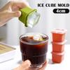 Large Ice Block Mold Silicone Ice Cube Maker Square Frozen Ice Hockey Molds for Whiskey Juice Coffee Drinks Ice Cream Tools