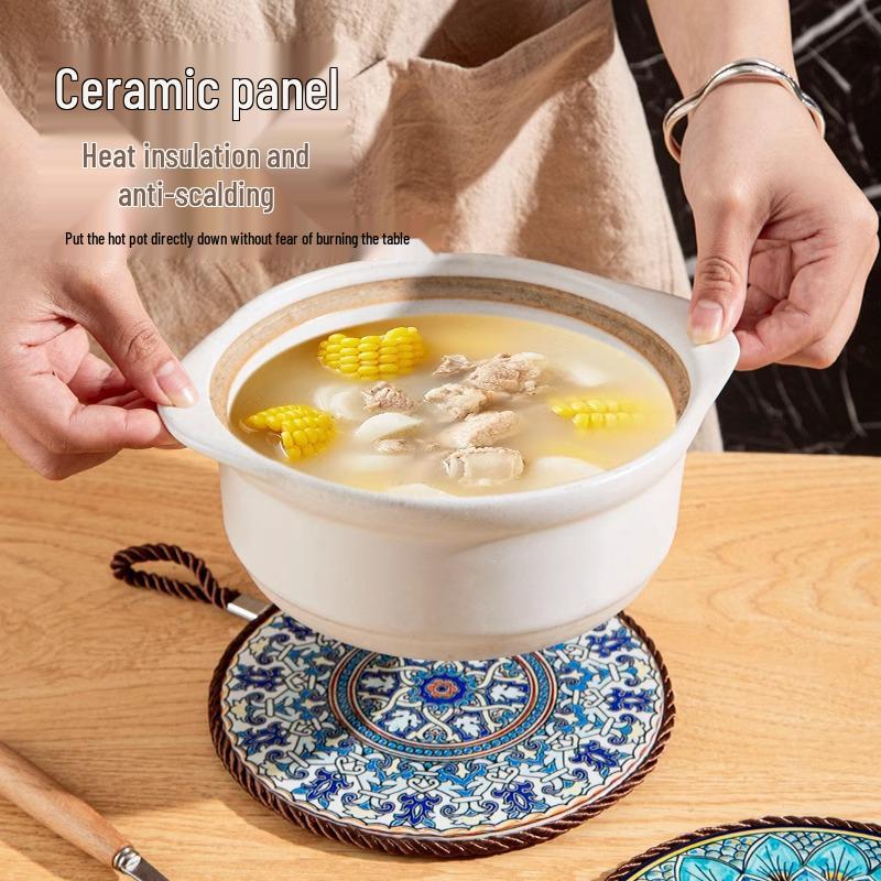 High-Temperature Resistant Insulated Table Mat: Pot Holder, Placemat, and Anti-Scald Protection for Dishes, Bowls, and Casseroles
