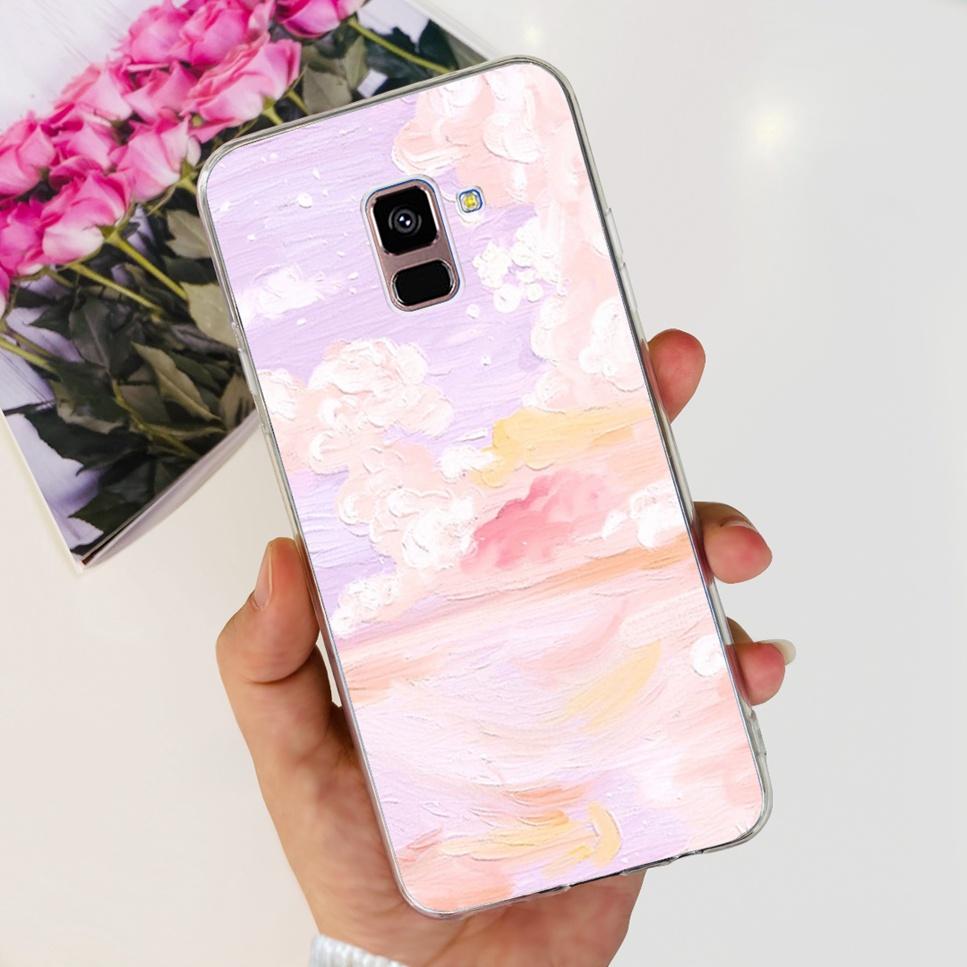 For Samsung Galaxy A8+ A8 Plus Case New Butterfly Flower TPU Soft Silicon Cover For Samsung A8+ 2018 SM-A730F Phone Case Funda
