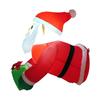 Christmas Santa Claus Built in LED Lean Out from Window Props Air Blow Funny Scene Layout Festivals