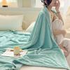 Thick Milk Fleece Flannel Shawl - Spring/Fall Air-Conditioning or Nap Blanket