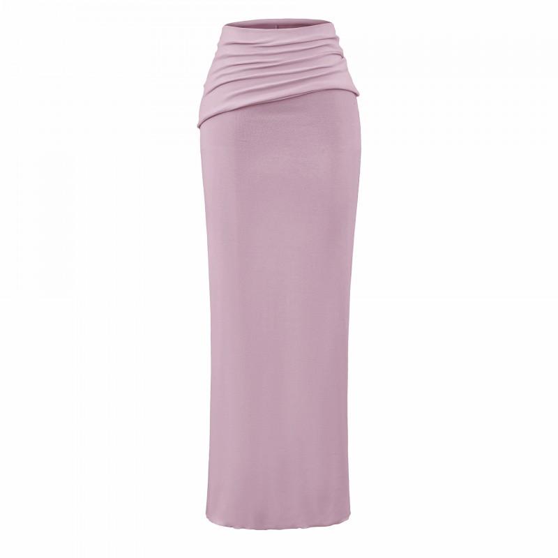 Pure Desire Style Sexy Slim Fit 2-Piece Set Long Sleeve T-Shirt Flare Pants / Midi Skirt Women
