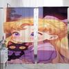 Light Blocking Window Kitchen Curtains Living Room Door Curtain Sailor Moon Partition Bedroom Decoration Set Of 2 Made Polyester Washable Area Ready