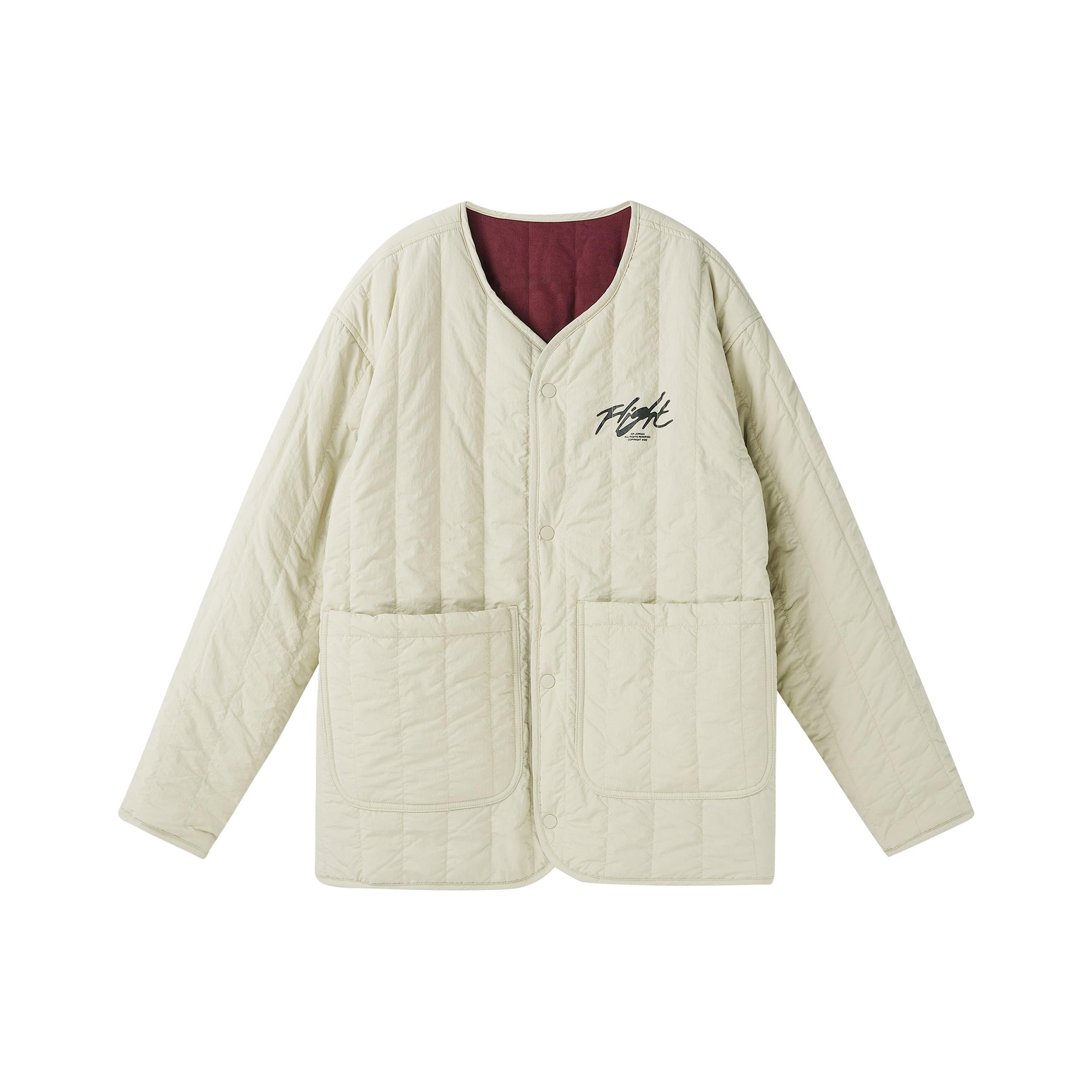 Air Jordan Flight Heritage Liner Reversible Jacket  Beige Burgundy  Men s DX4350-680 S