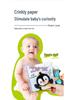 Jollybaby 3D Animal Tail Cloth Book for Infants: Tear-Resistant Early Education Toy 0-1 Year
