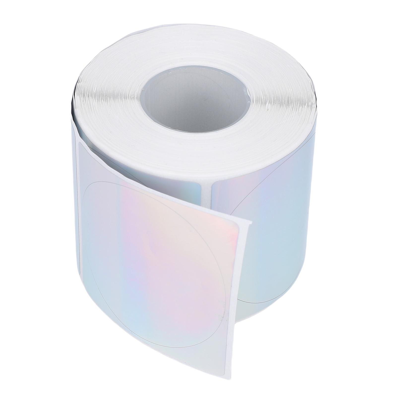 

1 рулон 400 шт. голографических этикеток 2 дюйма круглые наклейки для принтера самоклеящаяся термобумага для рукоделия