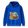 Cute Cartoon Excavator Print Kids Hoodie Casual Long Sleeve Pullover Sweatshirt for Boys Girls Toddler Loose Comfy Tops