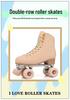 In Stock: New Fashion Professional Double Row Roller Skates – Breathable, Wear-resistant, Non-slip, Inline 4-Wheel Surface.