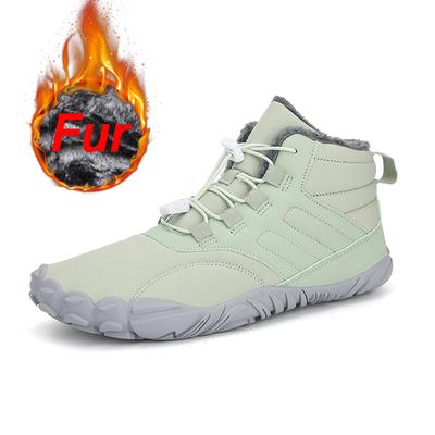 New Winter Boots for Men Women Snow BareFoot Outdoor Non-slip Fur Casual Sneakers Plus Size Lightweight Ankle Boots Hiking Shoes
