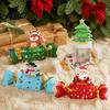 Christmas Gift Box 1/4Pcs Candy Shape Money Holder, Santa Snowman Reindeer Tree Cash Decorative Holder Paper Bag, for Holiday Party, Party Favors