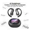 Translator Earphones AI Translation Bluetooth 5.4 Earbuds Sport Headphone Touch Screen Wireless Headsets for Android iOS Workout Gym Sports
