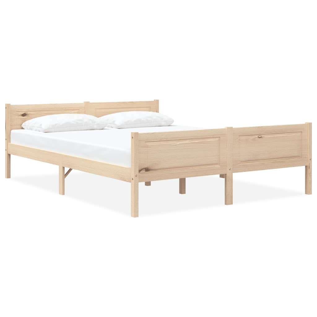 Solid Pine Wood Bed Frame 120 X 200 Cm
