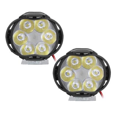 Scheinwerfer, Qiilu Scheinwerfer, 2 Stück 6 LED Spot Nebelscheinwerfer Motorradscheinwerfer Universal Wasserdicht Frontscheinwerfer
