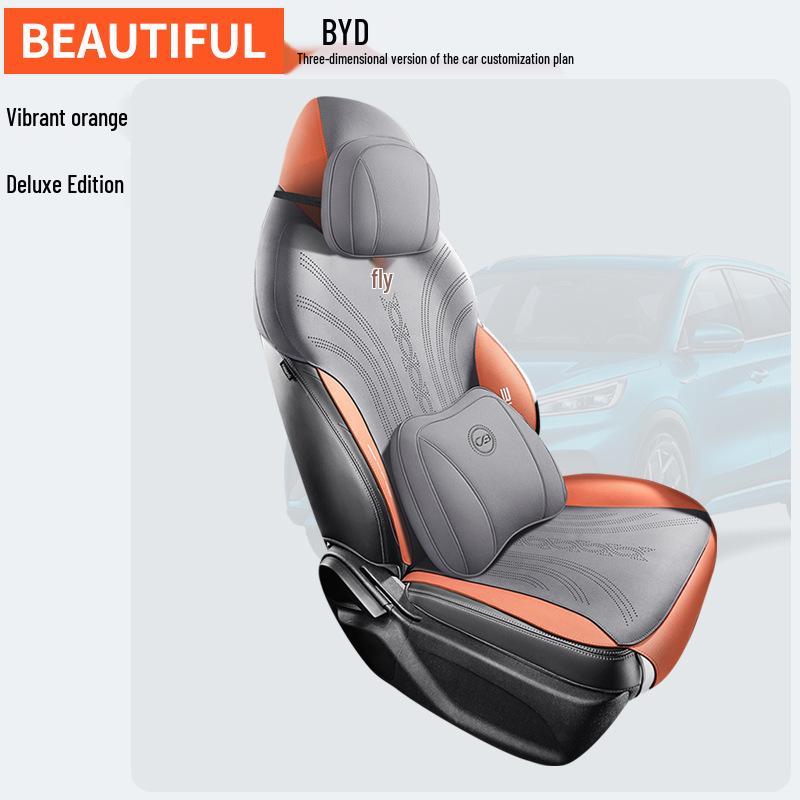 ZFL Sports Leather All-Season Seat Cushion for BYD Yuan PLUS