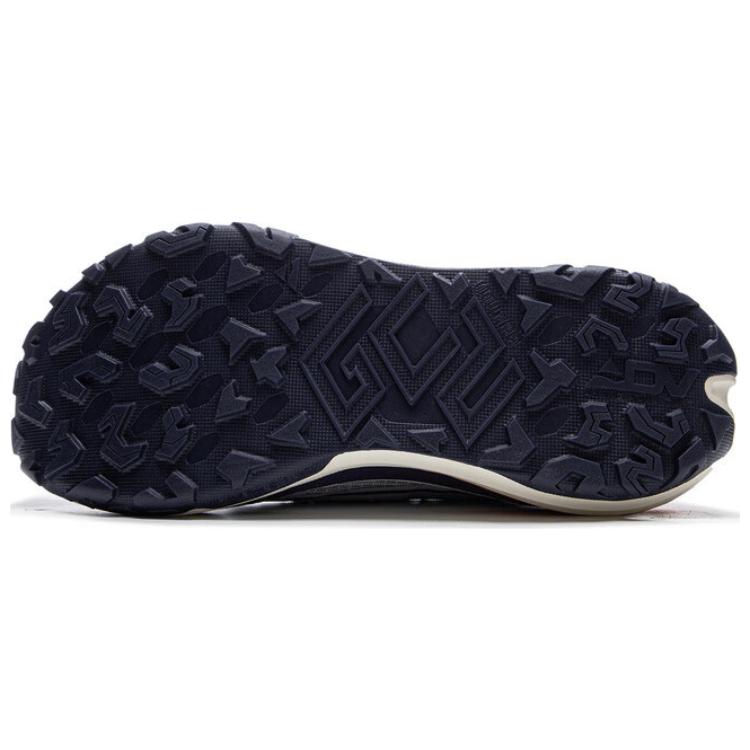 New LiNing Di Lu V2 Slip Resistant Cushioning Wear Resistant Low Top Trail Running Running Shoes Men's Dove Gray ARNV001-3