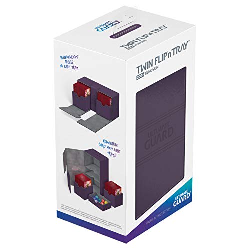 Ultimate Guard Twin Flip Tray Deck Case 200+ Xeno Skin, Purple