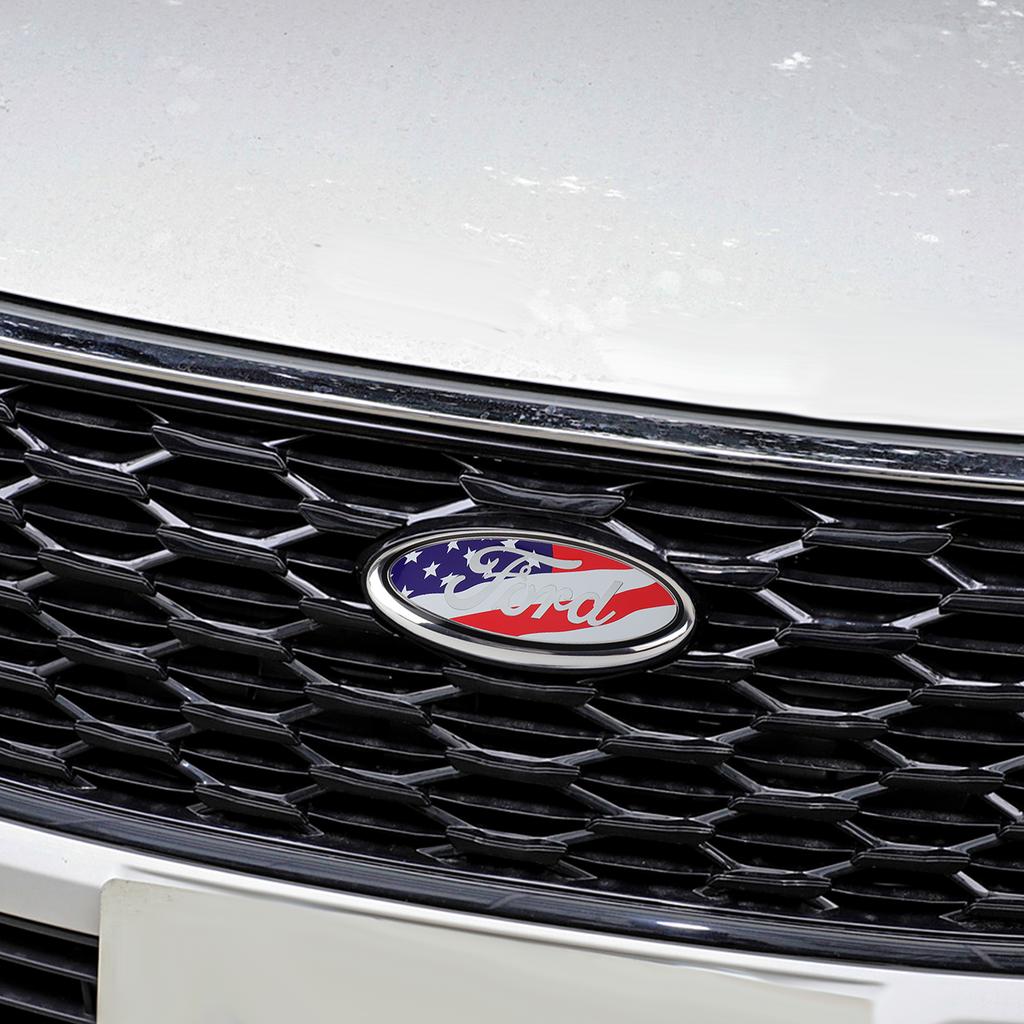 115/150/176/224mm Car Hood Front Grill Emblem Tail Trunk Logo Cover Decoration For Ford Mondeo Kuga Fiesta Ghia Focus ST Ranger