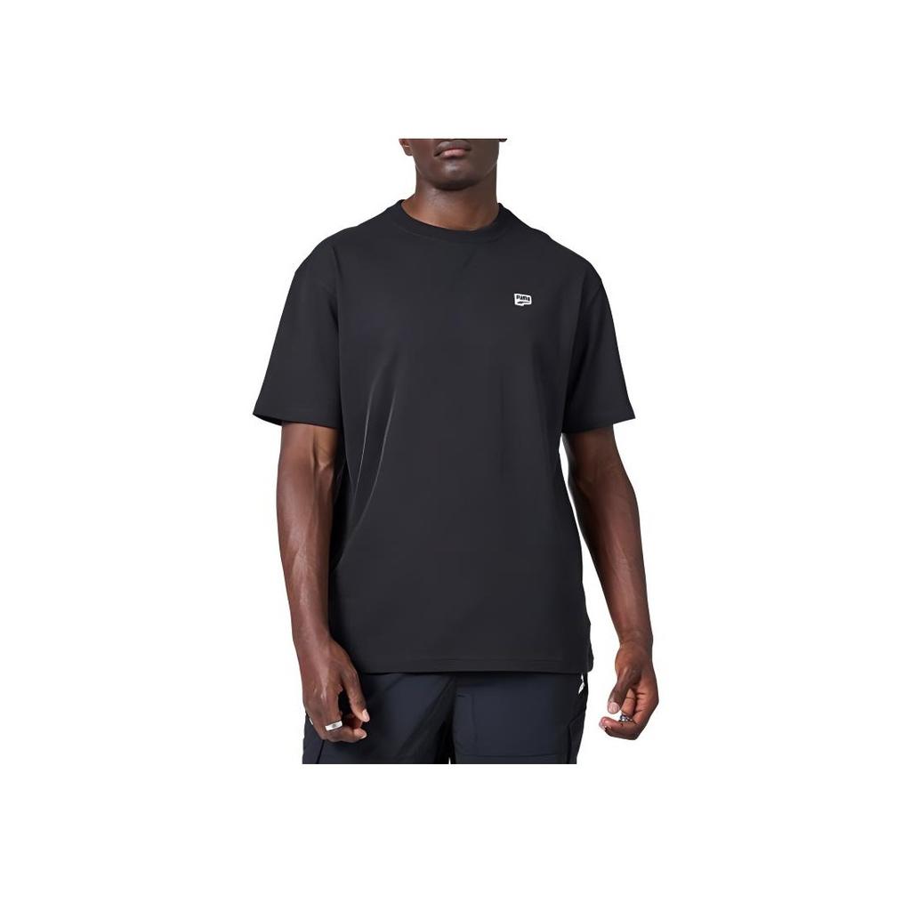 Puma Cotton Solid Color Casual Crew Neck Short Sleeve T-Shirt Men Tops Black 625925-01