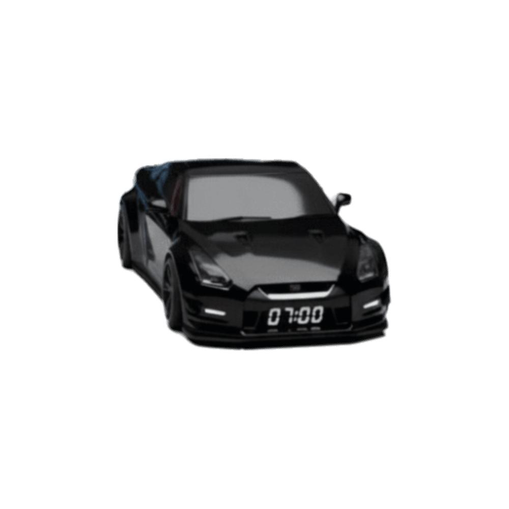 Kreatives Design Sportwagen Uhr Stilvolles Design Digitales Display Uhr Heimdekoration