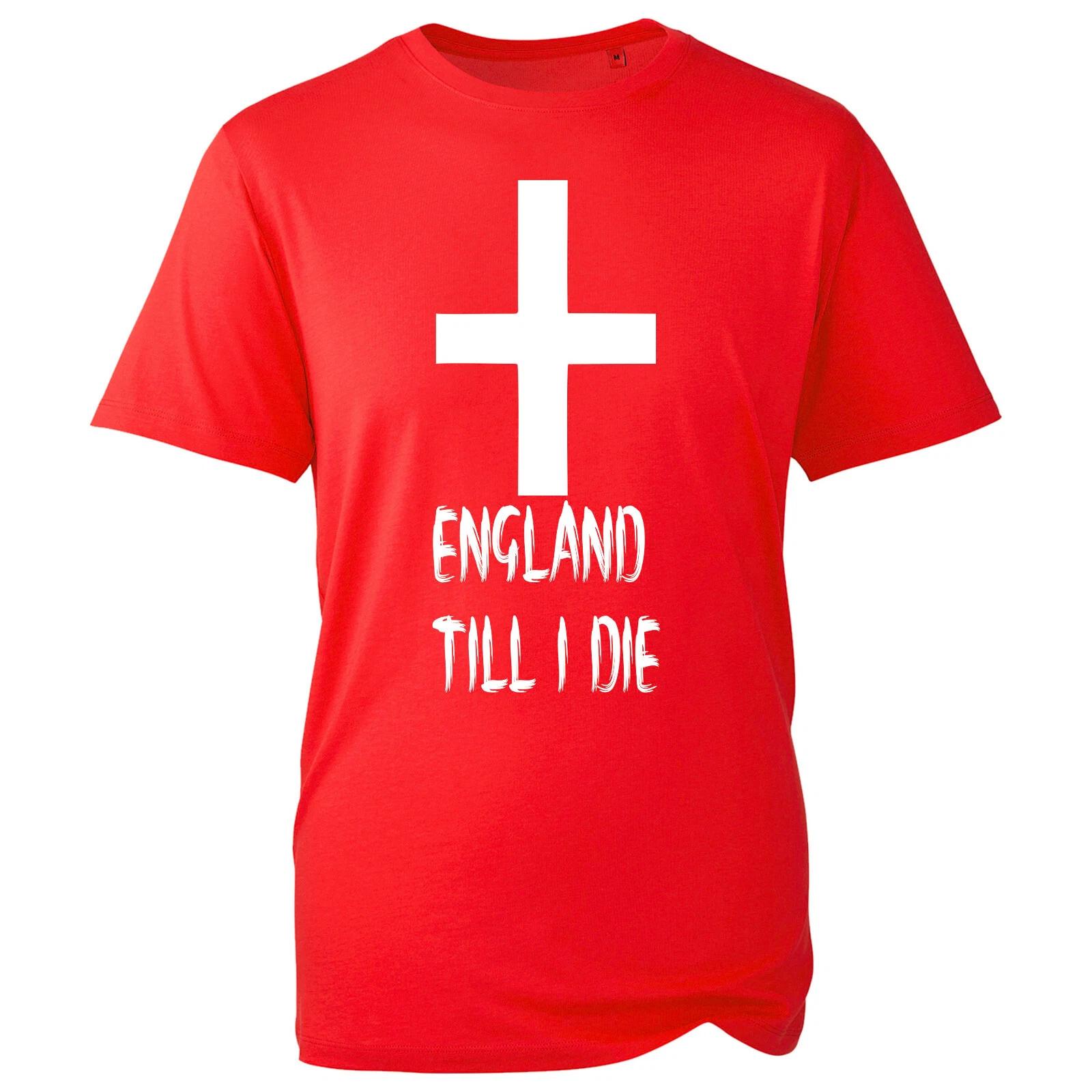 St Georges Day Kids T Shirt, England Til I Die Country George s Tee 4XL