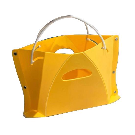 Folding Stool Ergonomic Design Portable Seat Travel Stool for Knee Relief Handle Holes Travel Camping Fishing