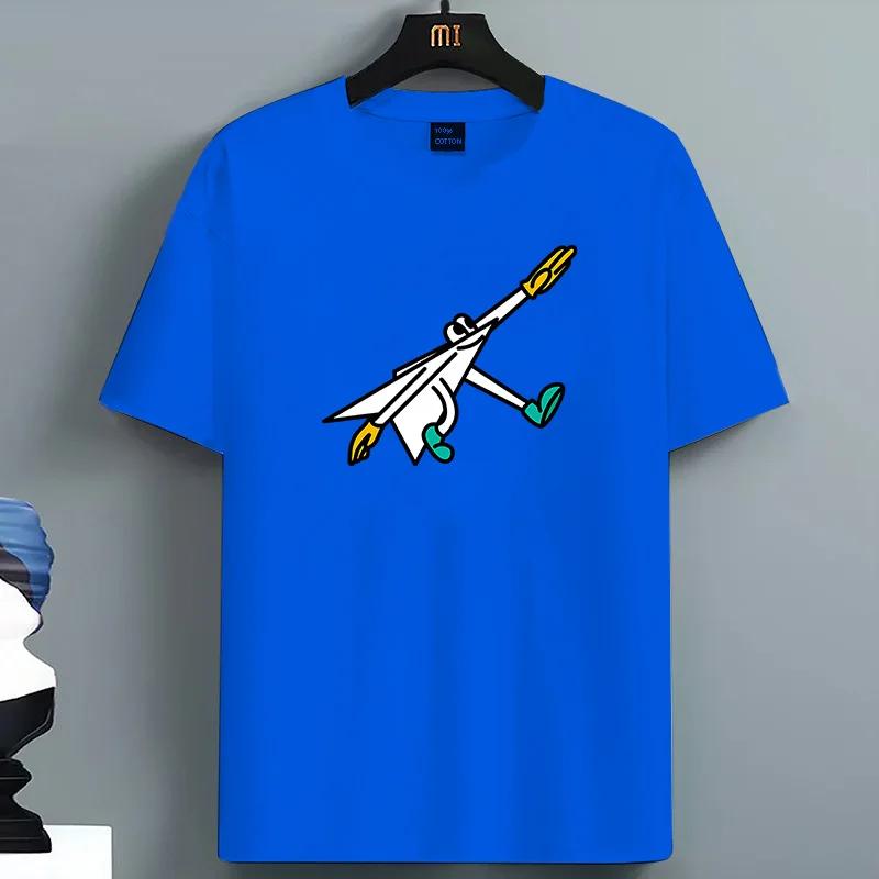 Rocket Launch Graphic Tee Unisexs Breathable Cotton Short Sleeve TShirt S