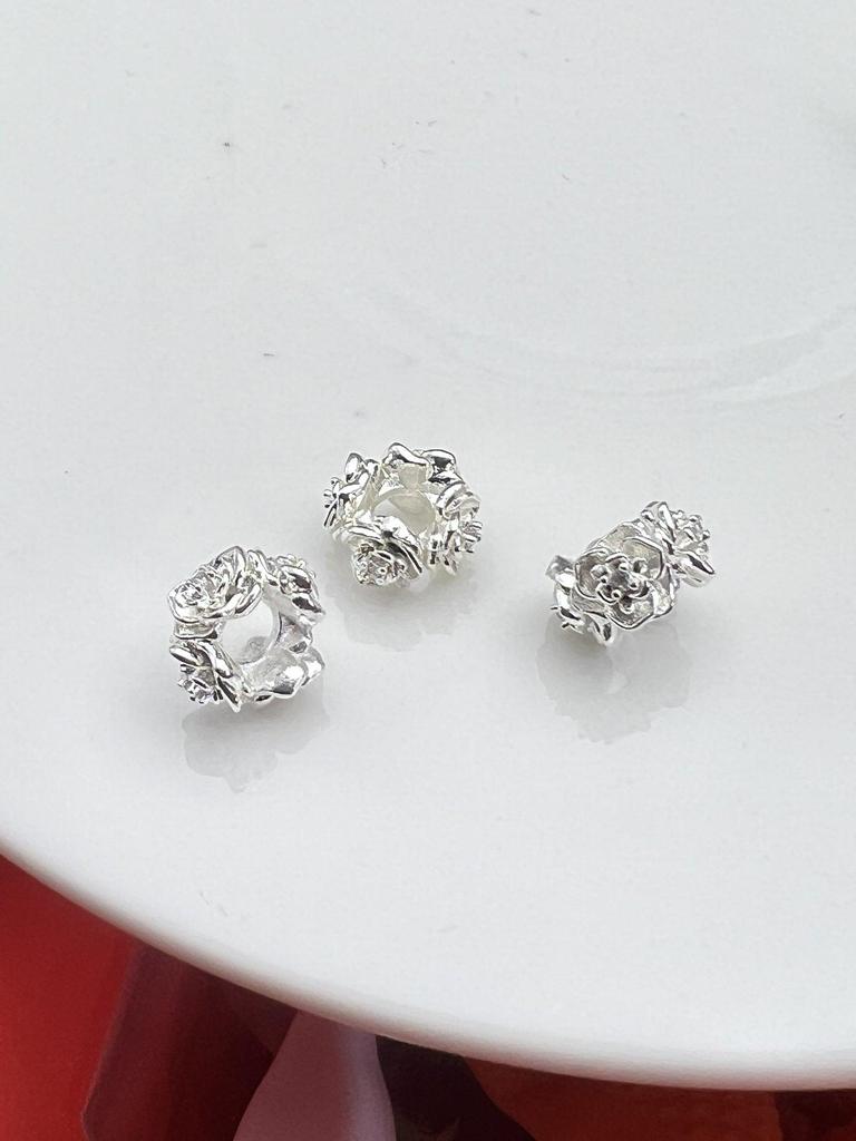14k Roségold Abstandshalter Perlen - Farbbeständig 8/10mm für DIY Perlenarbeiten