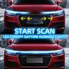 Led Car Hood Light Strip Constant Through-type Auto Modified Front Headlight Upgrade Decorative Light Car Daytime Running Lights