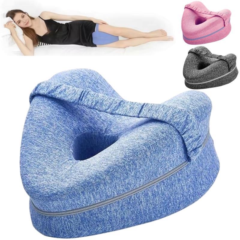 Memory Cotton Leg Pillow Hollow Heart Pregnancy Side Sleeper Sciatica Orthopedic Sciatica Back Hip Relief Pillow For Bed, Sofa