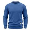 Men's Crew Neck Sweatshirt Long Sleeve Loose Fit Solid Color Autumn Winter Casual Thick Pullover Hoodie
