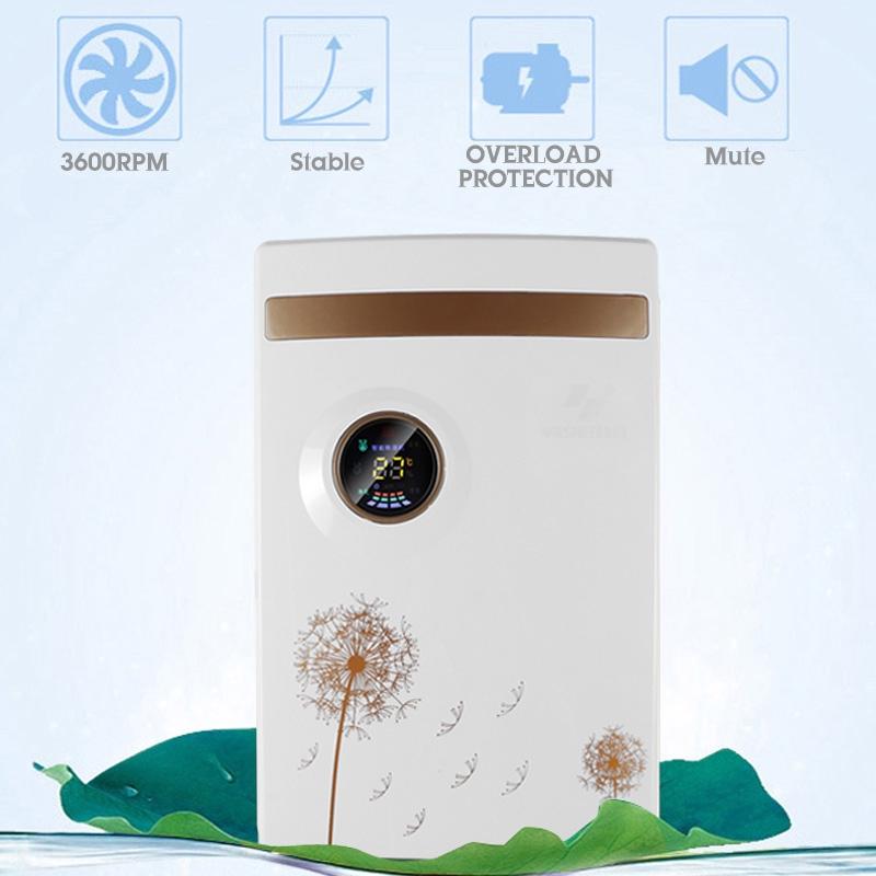 100W 2.5L Electric Dehumidifier Air Dryer Home Water Full Alarm Display Screen Moisture Absorber Cooling Air Dryer