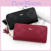 Minimalist Pu Long Wallet With Geometric Pattern For Daily Use