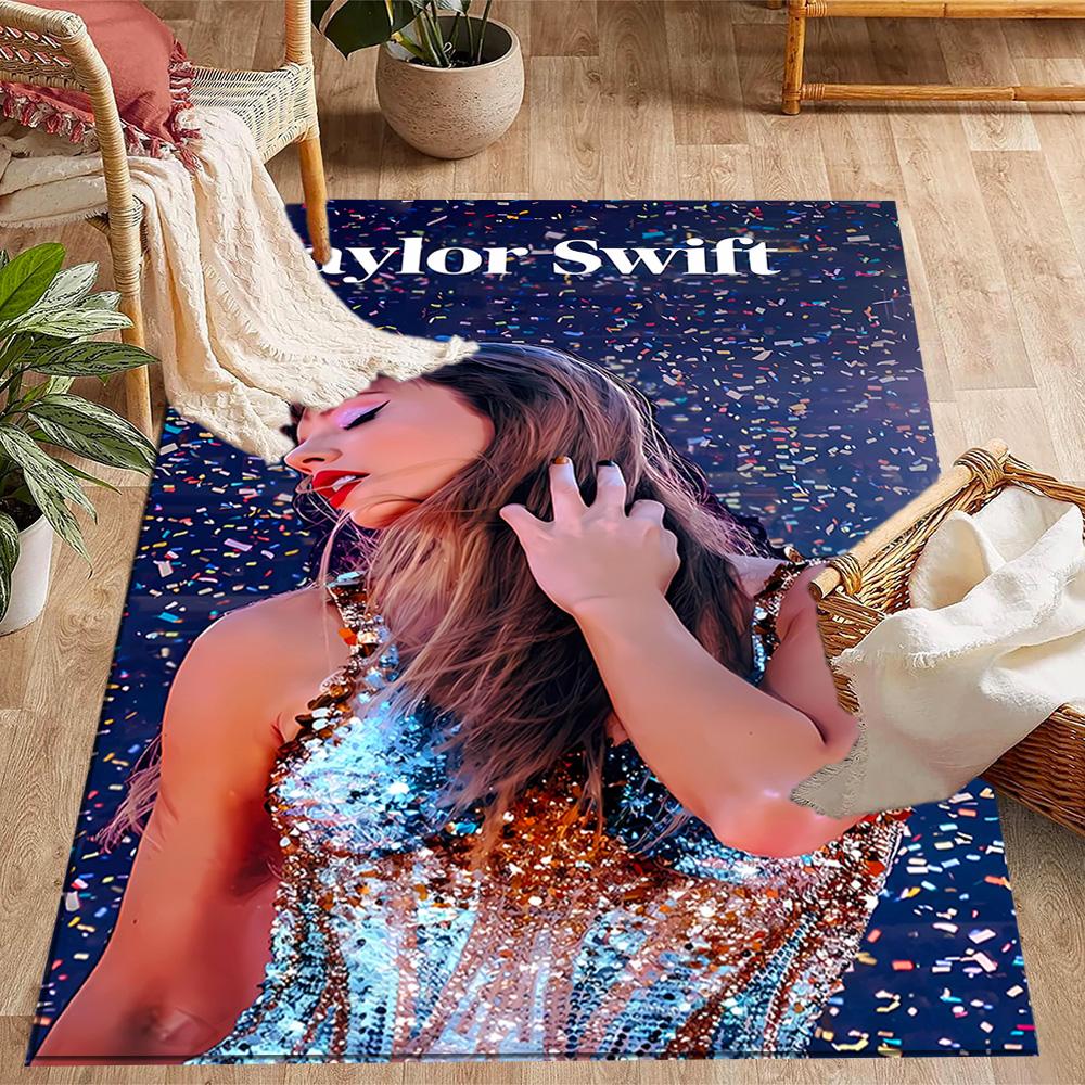 Taylor Swift's Glittery Performance Floor Mat Perfect for Decorate room Bedrooms Dining Room Playrooms Antislip Carpet Decorate Offices