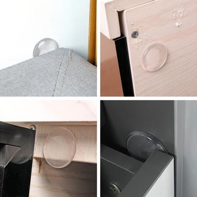 Silicone Door Stopper Wall Protectors Guards Self Adhesive Door Handle Cribs Bumper Stoppers Mute Stickers Furniture Pads