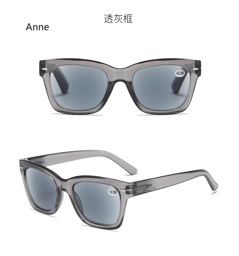 Fashionable Square Large Frame Reading Sunglasses Personalized Men Women Sunscreen Glasses Summer Anti UV Reading Glasses