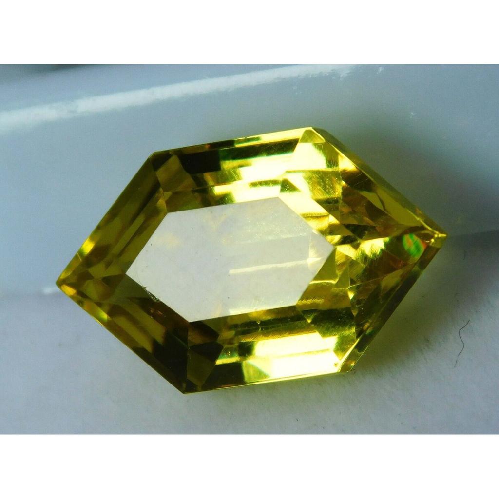 Ring Size 9.50 Ct Natural YELLOW Sapphire Fancy Shape CERTIFIED Loose Gemstone R-956