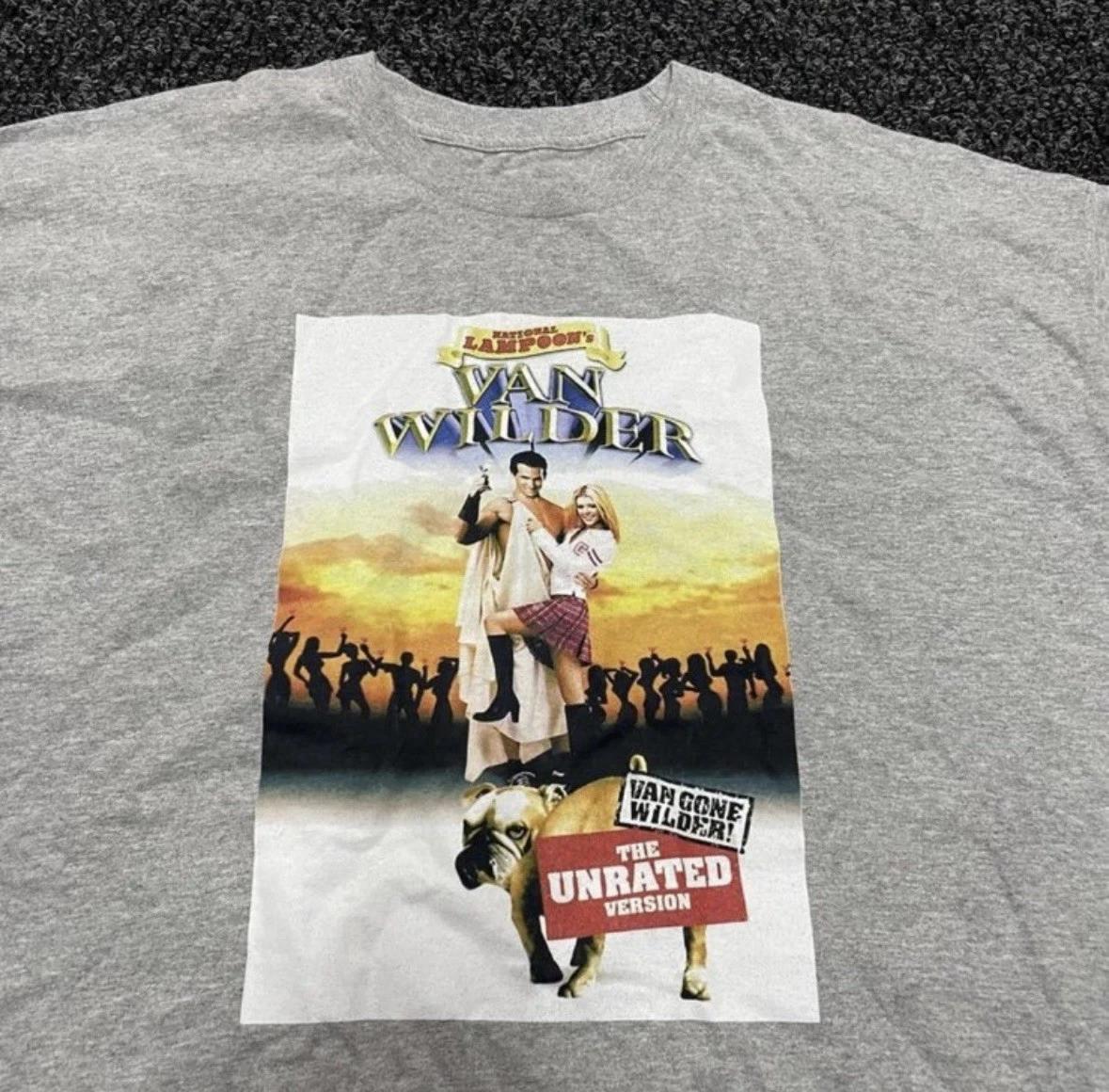 Винтажная футболка National Lampoon Ван Уайлдер РЕДКАЯ Кинопромо Футболка Мужская XL Комедия L